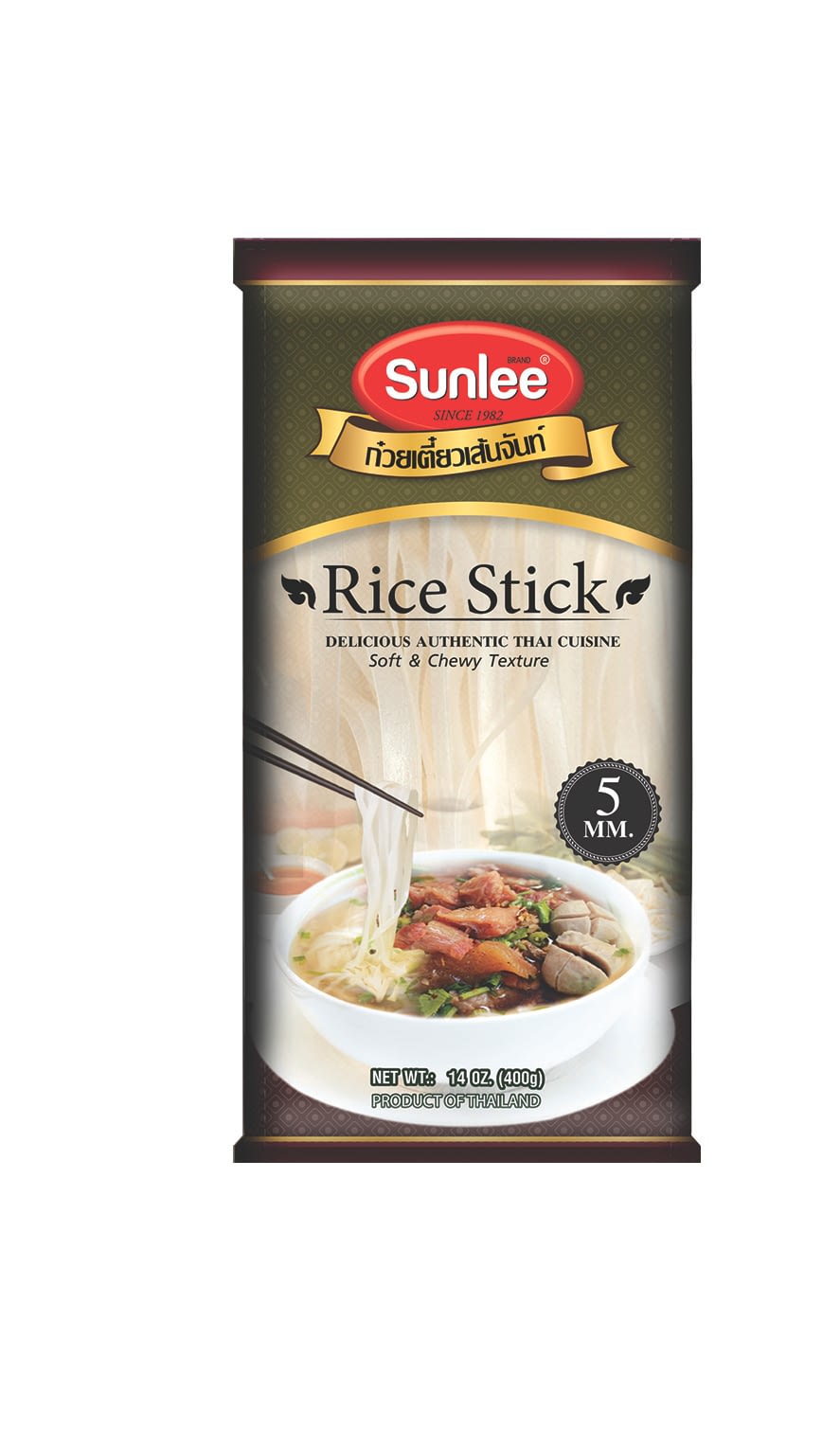 Sunlee - Rice Stick Straight 5mm