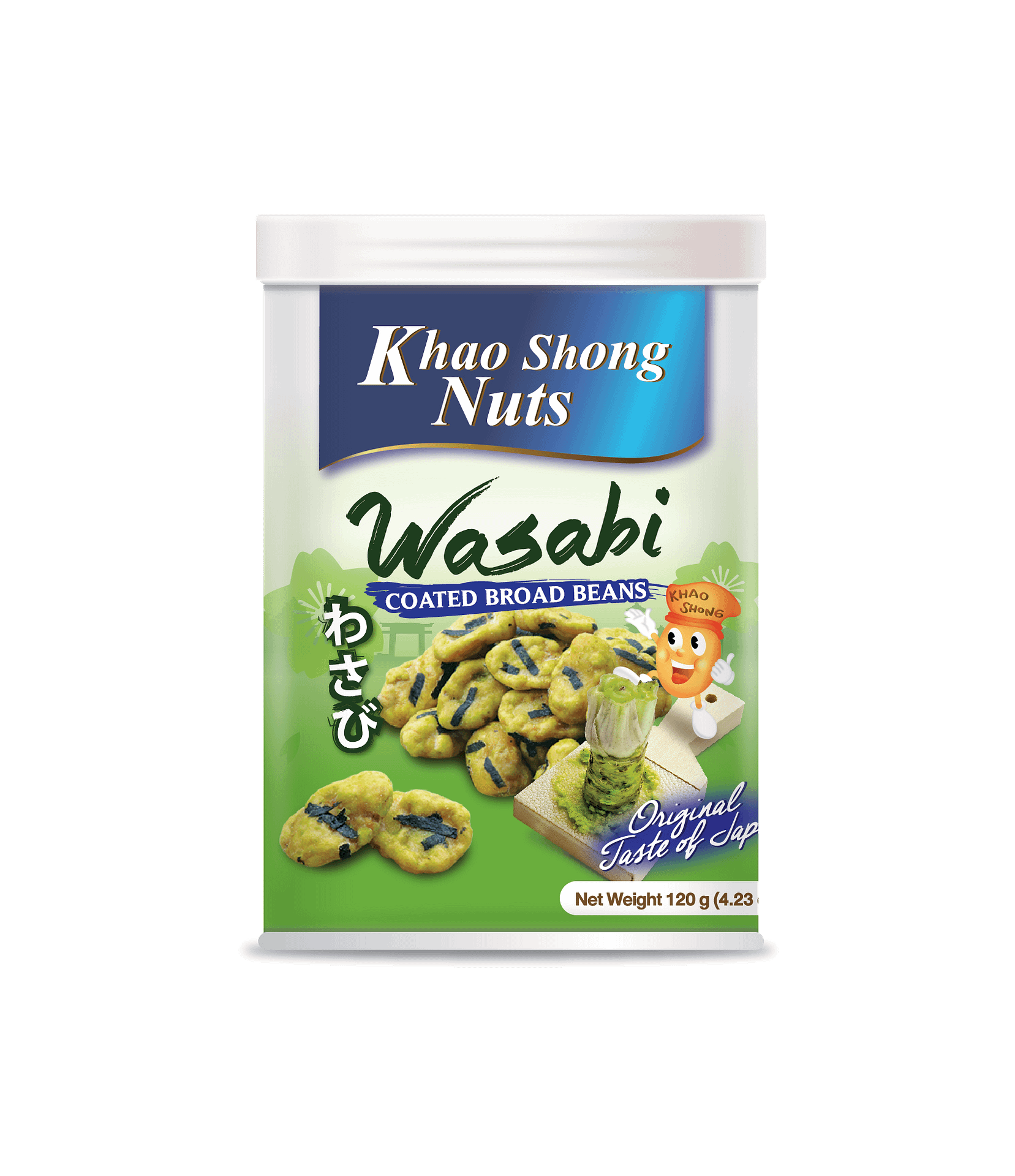 Khao Shong Nuts - Wasabi Coated Broad Beans